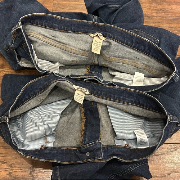 DULUTH WOMENS 2 Pair Daily Denim Bootcut Jeans Blue jeans Classic Size 14 - Picture 9 of 12